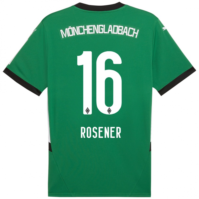 Niño Camiseta Chiara Rösener #16 Verde Blanco 2ª Equipación 2024/25 La Camisa