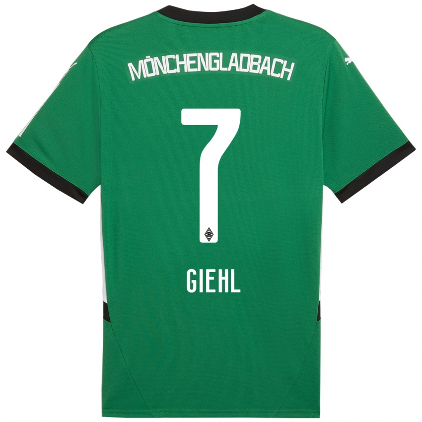 Niño Camiseta Madita Giehl #7 Verde Blanco 2ª Equipación 2024/25 La Camisa