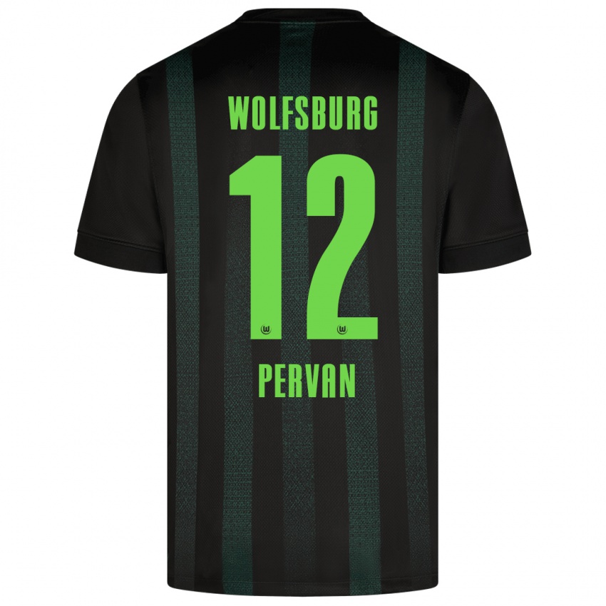 Niño Camiseta Pavao Pervan #12 Verde Oscuro 2ª Equipación 2024/25 La Camisa