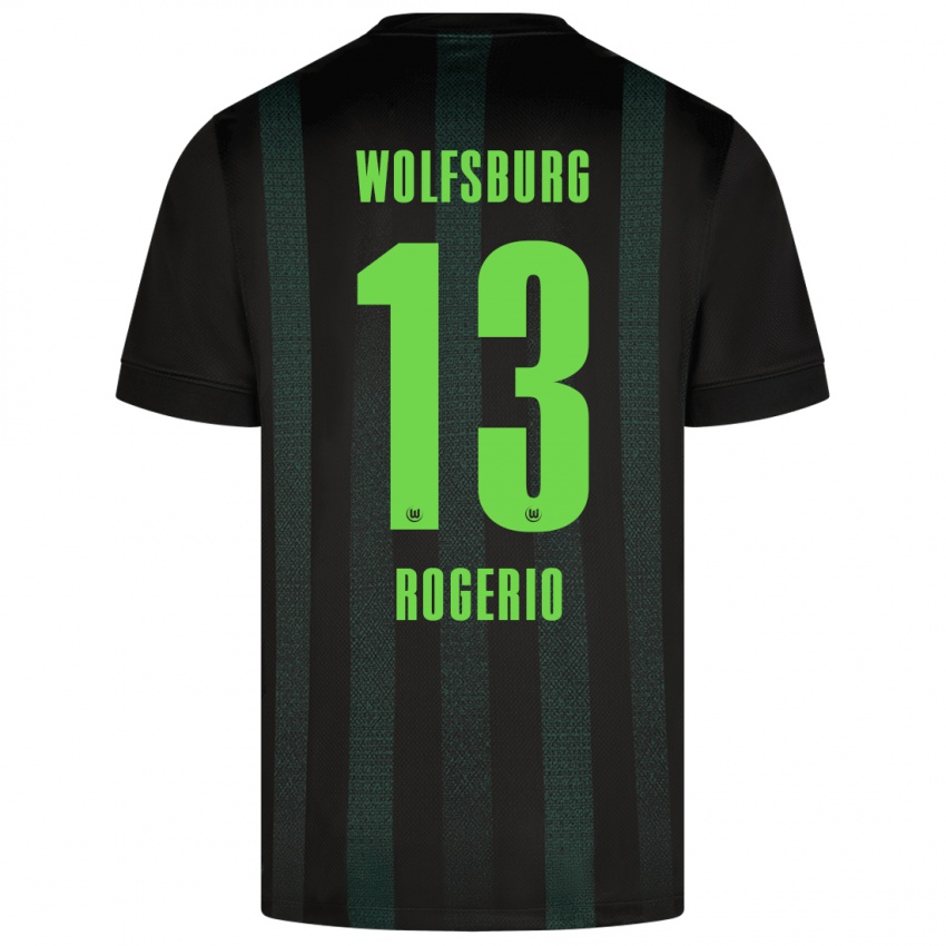 Niño Camiseta Rogério #13 Verde Oscuro 2ª Equipación 2024/25 La Camisa