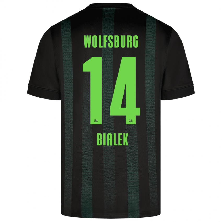 Niño Camiseta Bartosz Bialek #14 Verde Oscuro 2ª Equipación 2024/25 La Camisa