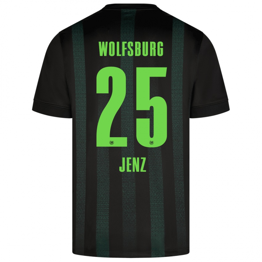 Niño Camiseta Moritz Jenz #25 Verde Oscuro 2ª Equipación 2024/25 La Camisa