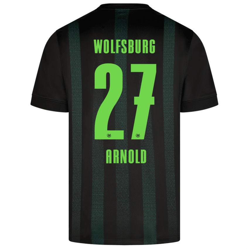 Niño Camiseta Maximilian Arnold #27 Verde Oscuro 2ª Equipación 2024/25 La Camisa