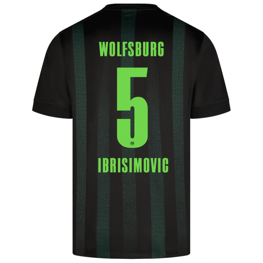 Niño Camiseta Amar Ibrisimovic #5 Verde Oscuro 2ª Equipación 2024/25 La Camisa