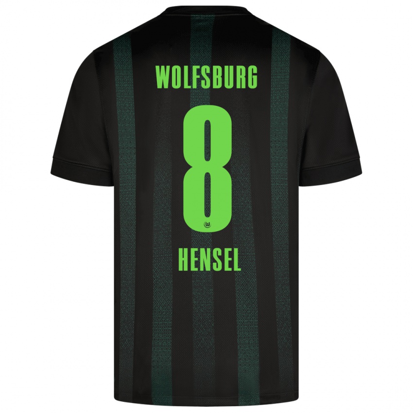 Niño Camiseta Pharell Hensel #8 Verde Oscuro 2ª Equipación 2024/25 La Camisa