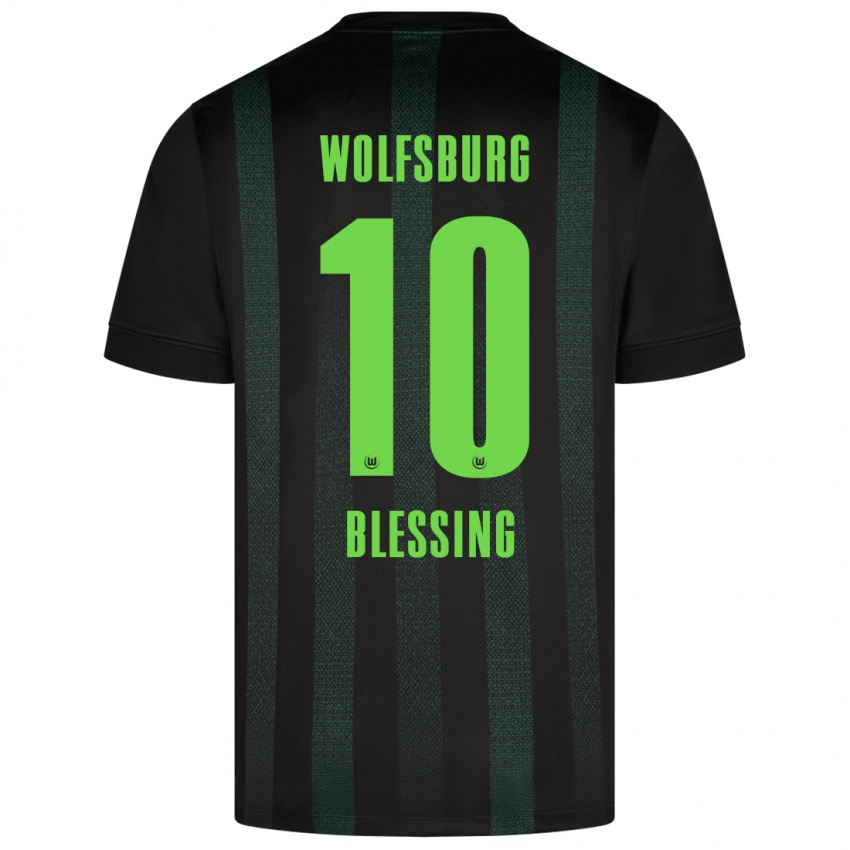 Niño Camiseta Èlisée Blessing #10 Verde Oscuro 2ª Equipación 2024/25 La Camisa