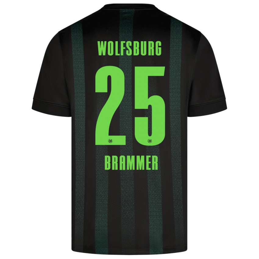 Niño Camiseta Ole Brammer #25 Verde Oscuro 2ª Equipación 2024/25 La Camisa