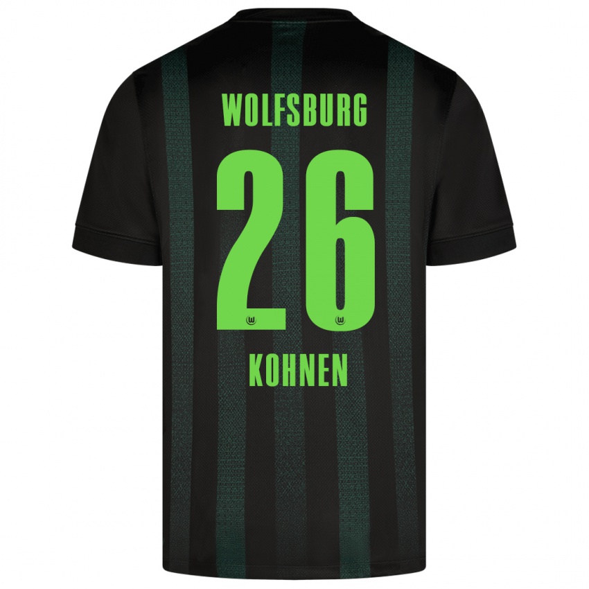 Niño Camiseta Ben Kohnen #26 Verde Oscuro 2ª Equipación 2024/25 La Camisa