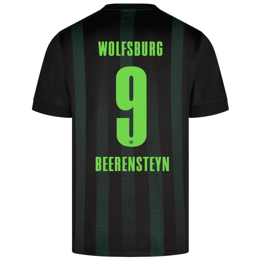 Niño Camiseta Lineth Beerensteyn #9 Verde Oscuro 2ª Equipación 2024/25 La Camisa