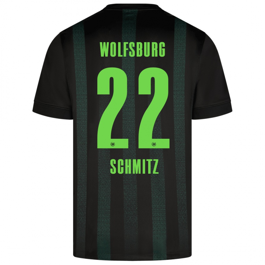 Niño Camiseta Lisa Schmitz #22 Verde Oscuro 2ª Equipación 2024/25 La Camisa