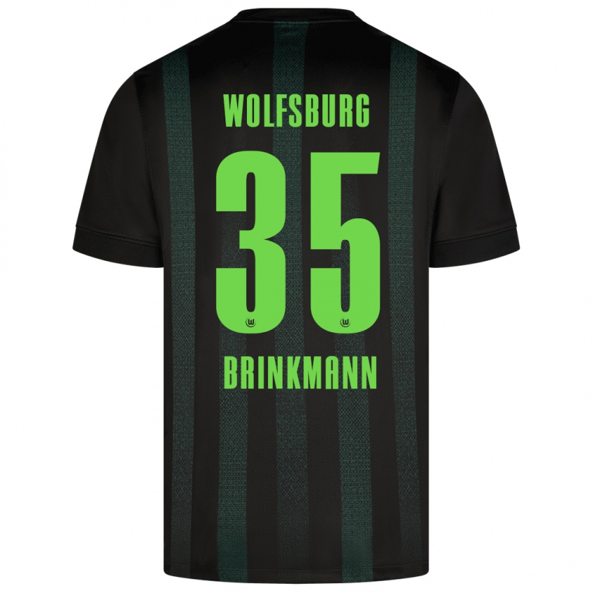 Niño Camiseta Karla Brinkmann #35 Verde Oscuro 2ª Equipación 2024/25 La Camisa