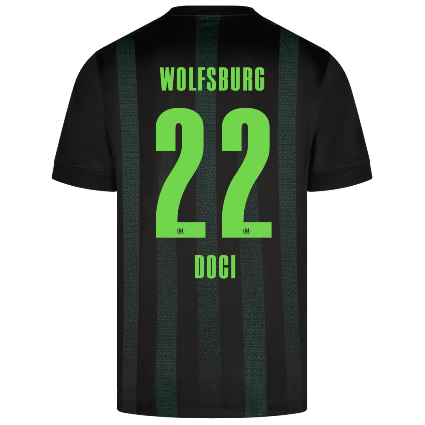 Niño Camiseta Adrian Doci #22 Verde Oscuro 2ª Equipación 2024/25 La Camisa