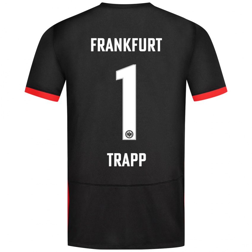 Niño Camiseta Kevin Trapp #1 Negro 2ª Equipación 2024/25 La Camisa