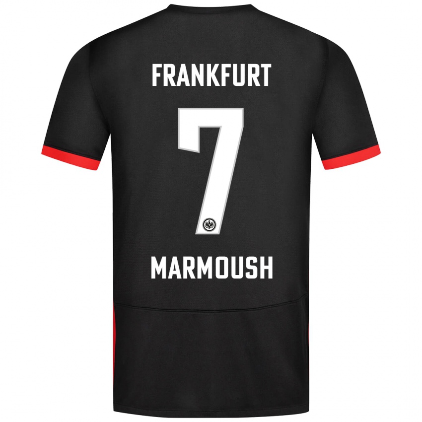 Niño Camiseta Omar Marmoush #7 Negro 2ª Equipación 2024/25 La Camisa