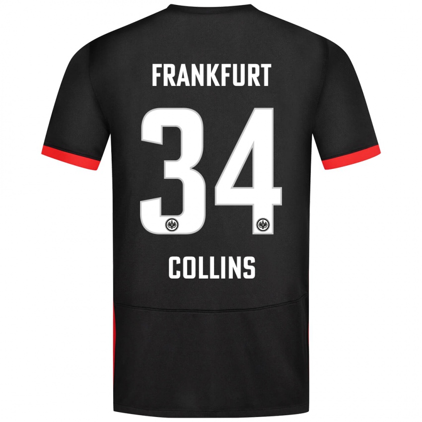 Niño Camiseta Nnamdi Collins #34 Negro 2ª Equipación 2024/25 La Camisa