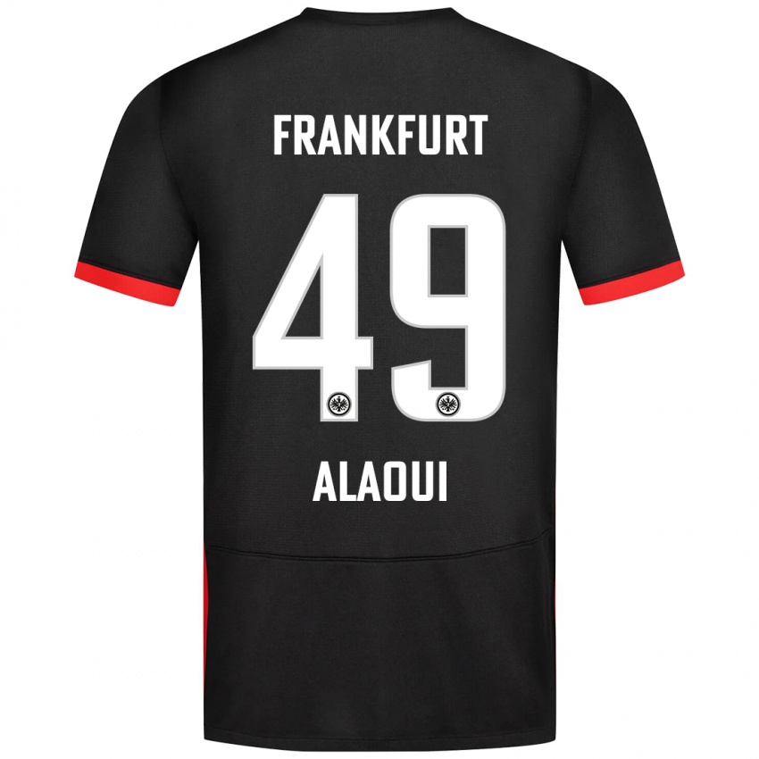 Niño Camiseta Anas Alaoui #49 Negro 2ª Equipación 2024/25 La Camisa