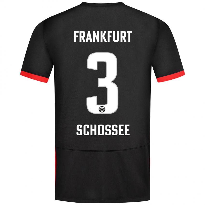 Niño Camiseta Maurice Schossee #3 Negro 2ª Equipación 2024/25 La Camisa