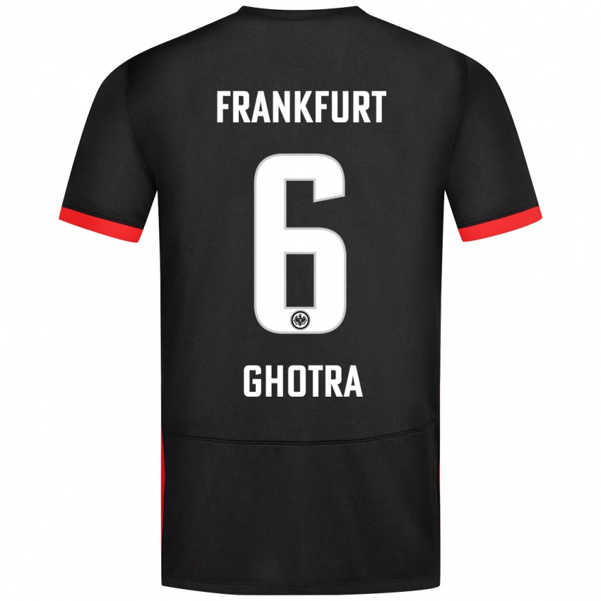 Niño Camiseta Harpreet Ghotra #6 Negro 2ª Equipación 2024/25 La Camisa