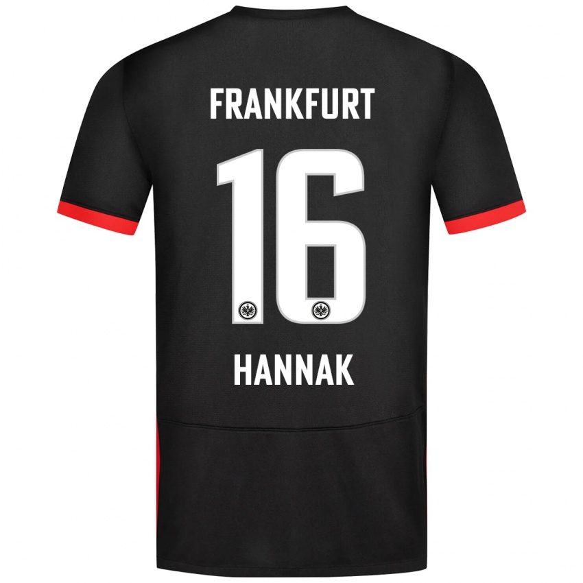 Niño Camiseta Tim Hannak #16 Negro 2ª Equipación 2024/25 La Camisa