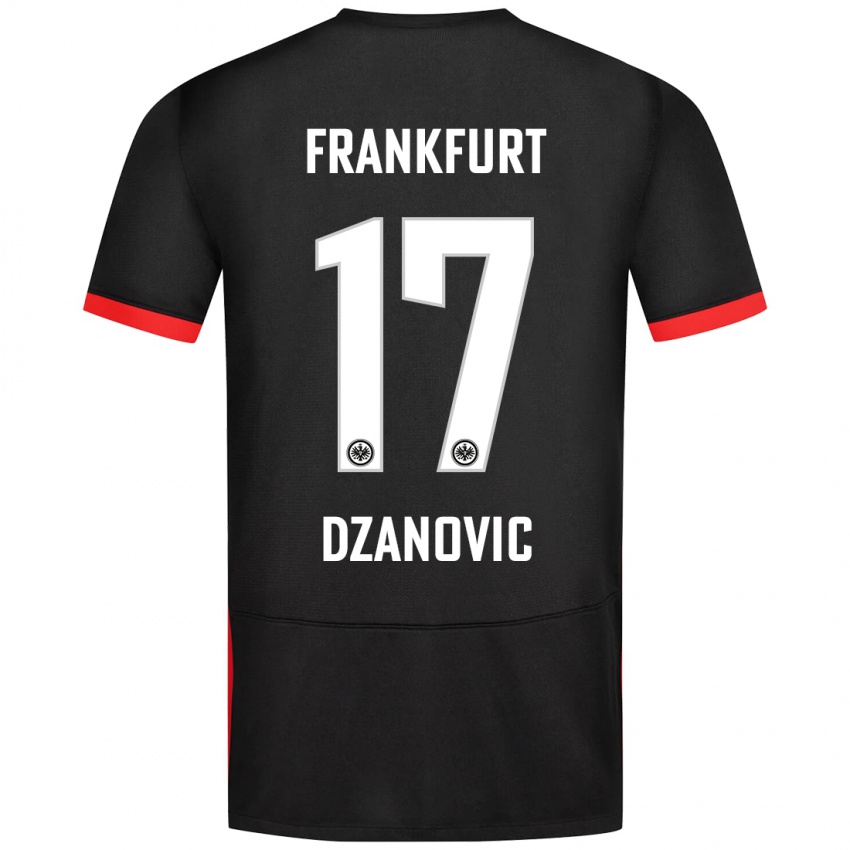 Niño Camiseta Benjamin Dzanovic #17 Negro 2ª Equipación 2024/25 La Camisa