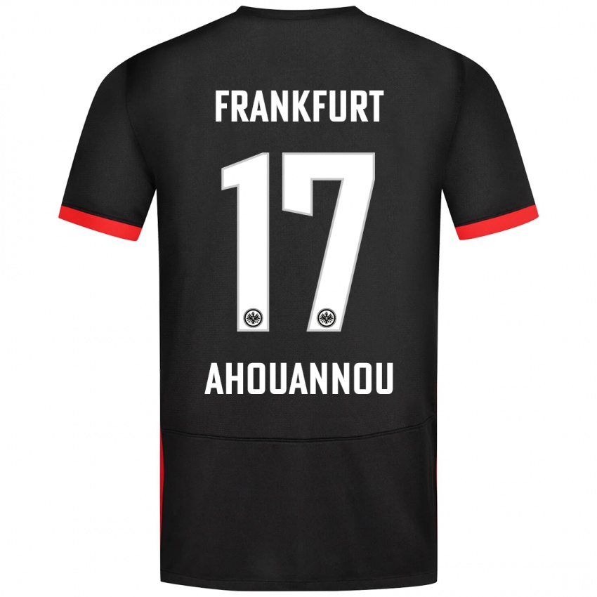 Niño Camiseta Yannis Ahouannou #17 Negro 2ª Equipación 2024/25 La Camisa