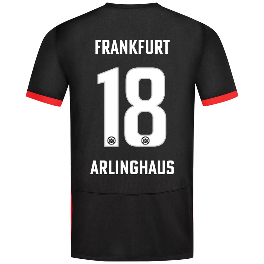 Niño Camiseta Max Arlinghaus #18 Negro 2ª Equipación 2024/25 La Camisa