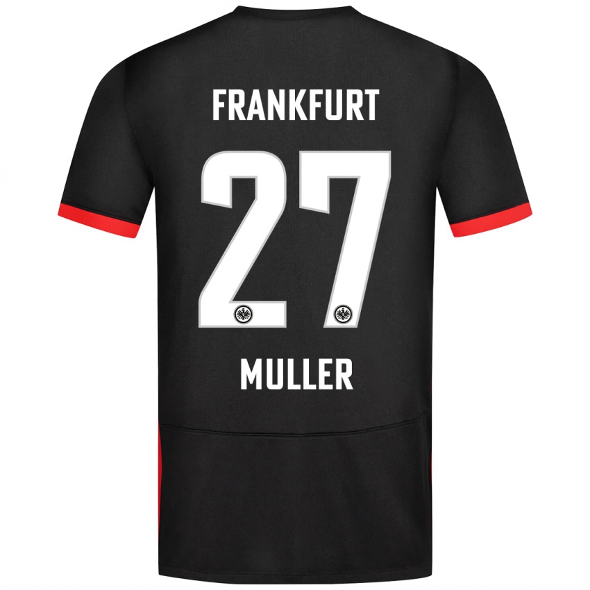 Niño Camiseta Mark Müller #27 Negro 2ª Equipación 2024/25 La Camisa