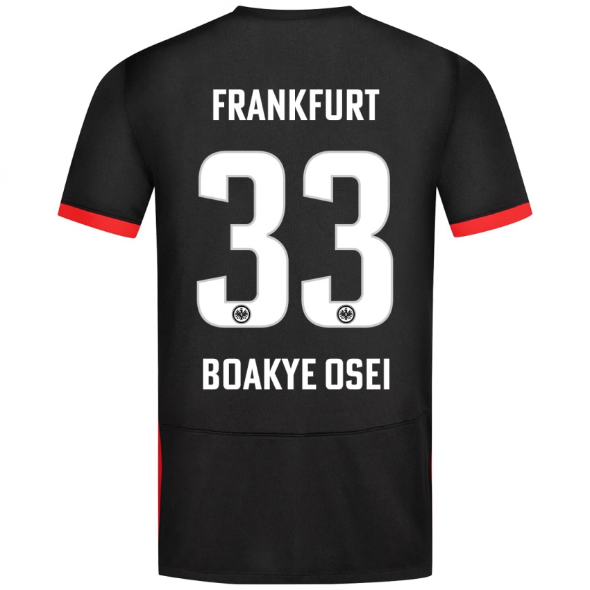 Niño Camiseta Derek Boakye-Osei #33 Negro 2ª Equipación 2024/25 La Camisa