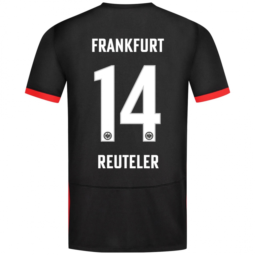 Niño Camiseta Geraldine Reuteler #14 Negro 2ª Equipación 2024/25 La Camisa