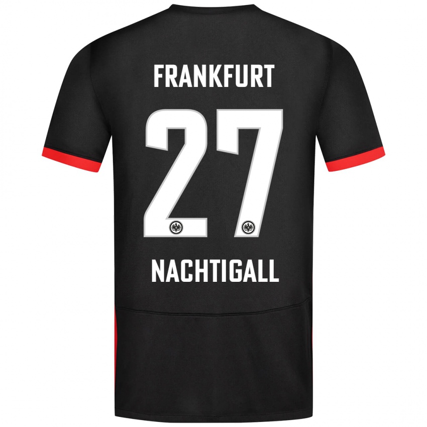 Niño Camiseta Sophie Nachtigall #27 Negro 2ª Equipación 2024/25 La Camisa