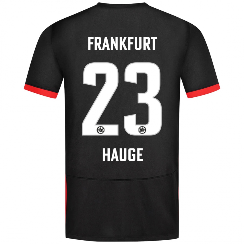 Niño Camiseta Jens Petter Hauge #23 Negro 2ª Equipación 2024/25 La Camisa