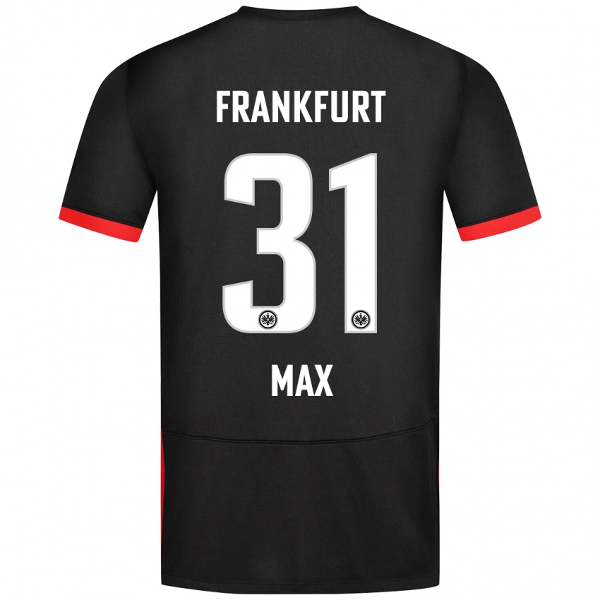 Niño Camiseta Philipp Max #31 Negro 2ª Equipación 2024/25 La Camisa