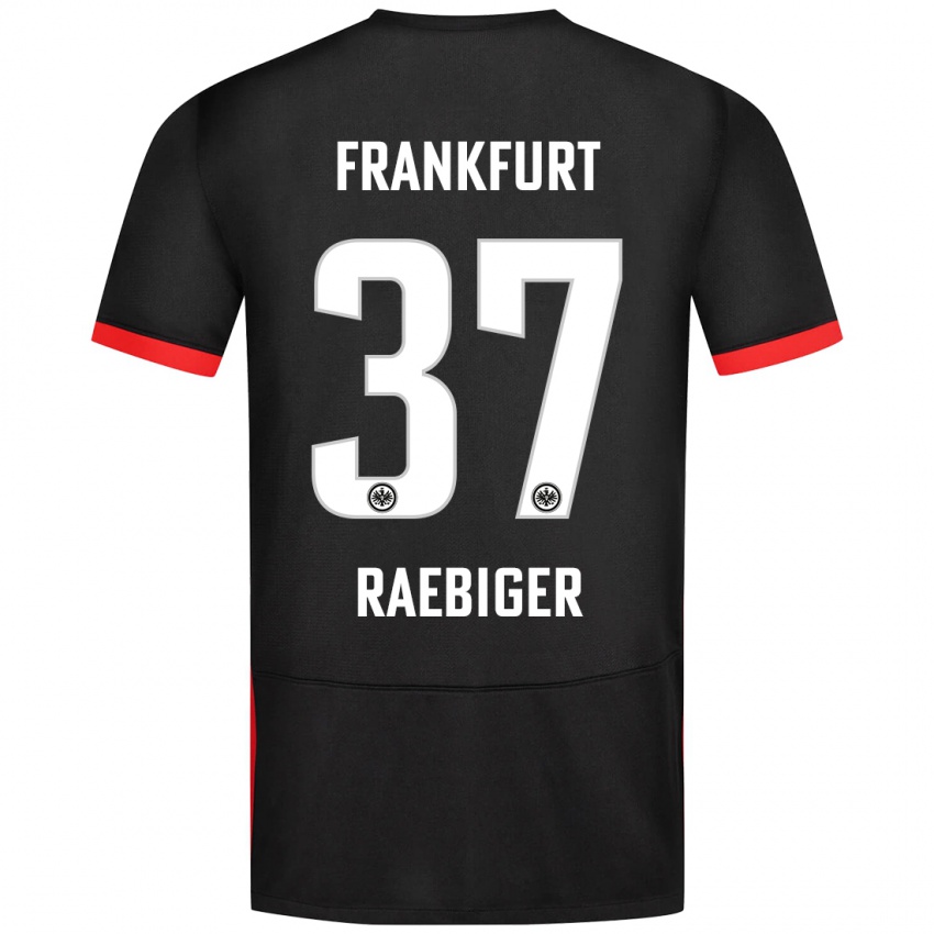 Niño Camiseta Sidney Raebiger #37 Negro 2ª Equipación 2024/25 La Camisa