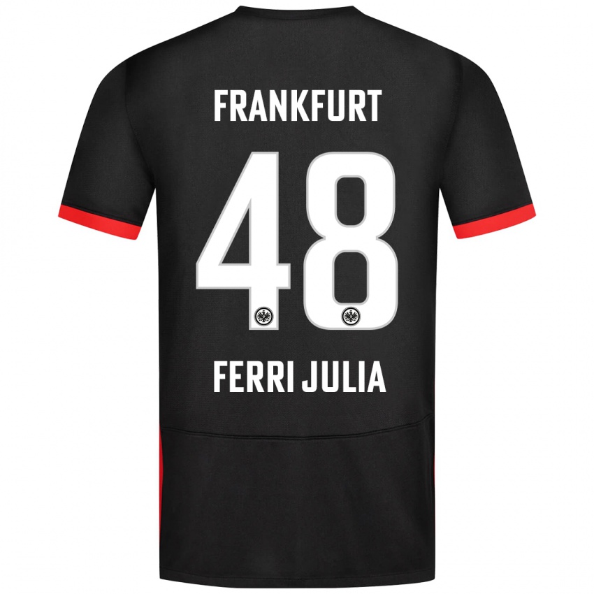 Niño Camiseta Nacho Ferri #48 Negro 2ª Equipación 2024/25 La Camisa