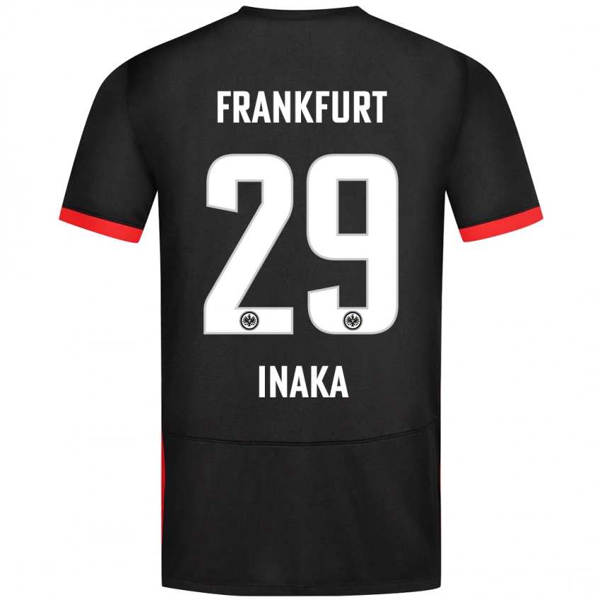 Niño Camiseta Arthur Inaka #29 Negro 2ª Equipación 2024/25 La Camisa