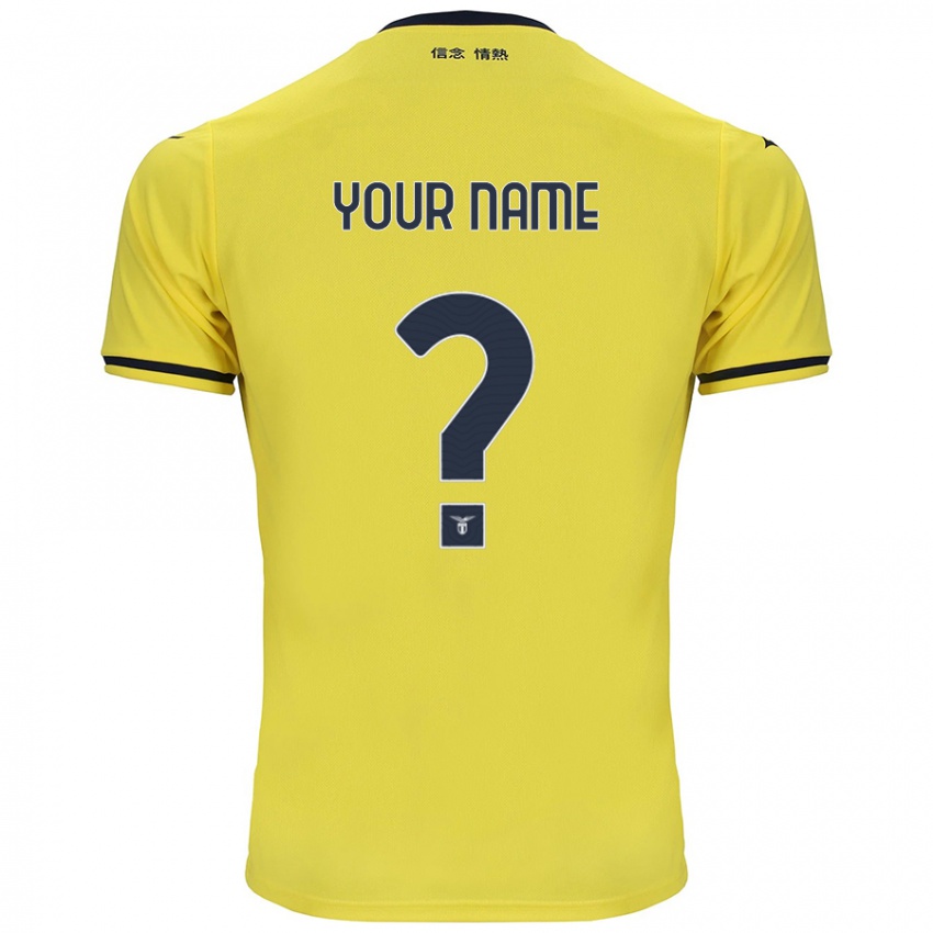 Niño Camiseta Ihren Namen #0 Amarillo 2ª Equipación 2024/25 La Camisa