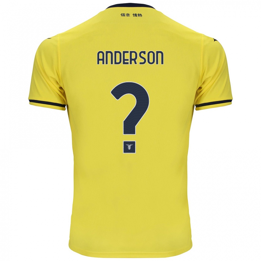 Niño Camiseta André Anderson #0 Amarillo 2ª Equipación 2024/25 La Camisa