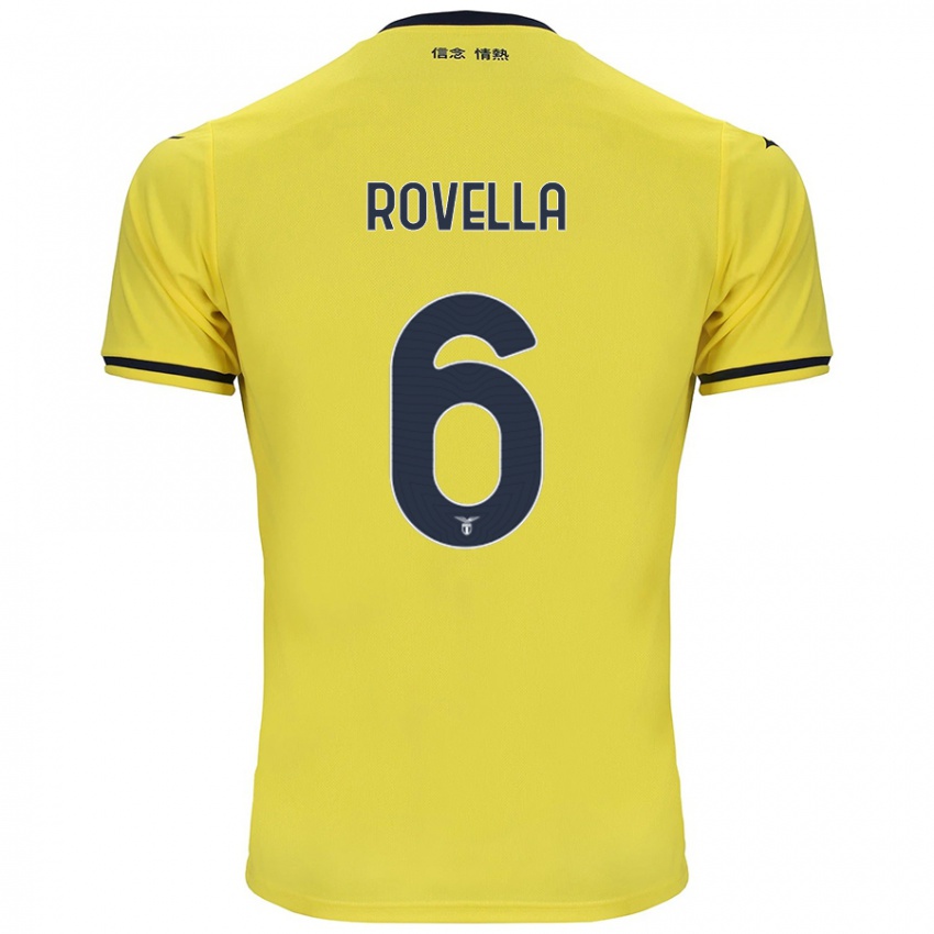 Niño Camiseta Nicolo Rovella #6 Amarillo 2ª Equipación 2024/25 La Camisa