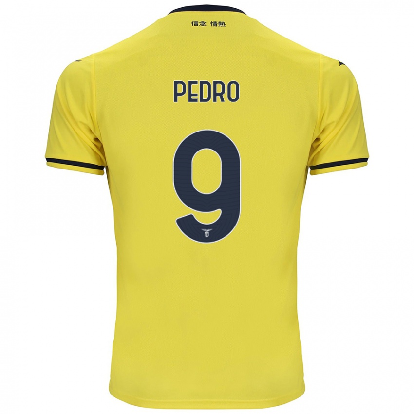 Niño Camiseta Pedro #9 Amarillo 2ª Equipación 2024/25 La Camisa