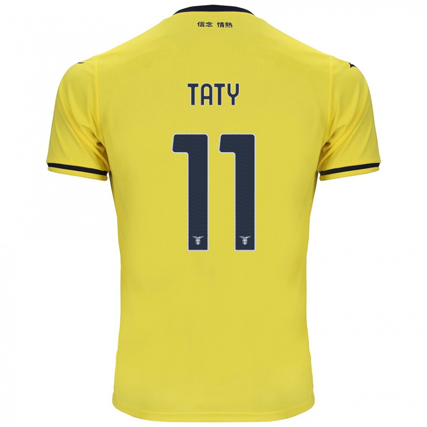 Niño Camiseta Taty Castellanos #11 Amarillo 2ª Equipación 2024/25 La Camisa