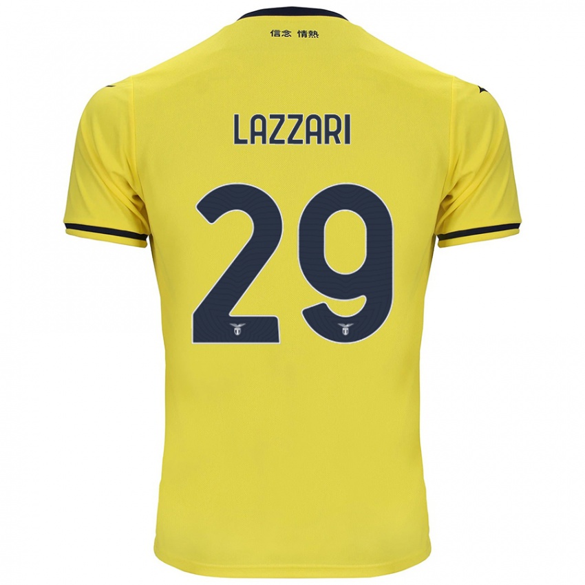 Niño Camiseta Manuel Lazzari #29 Amarillo 2ª Equipación 2024/25 La Camisa