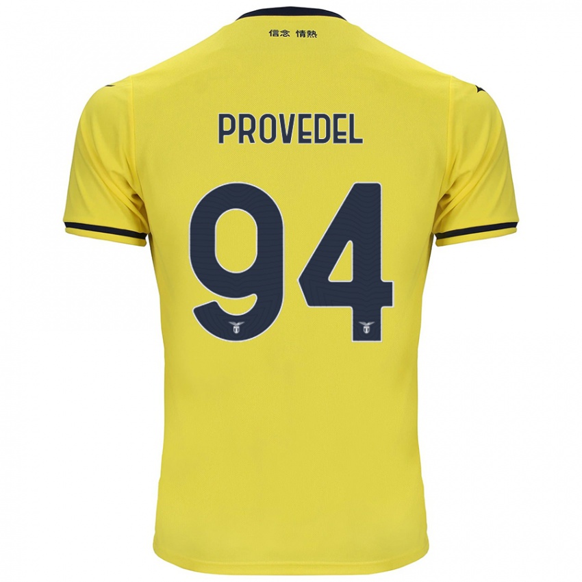 Niño Camiseta Ivan Provedel #94 Amarillo 2ª Equipación 2024/25 La Camisa