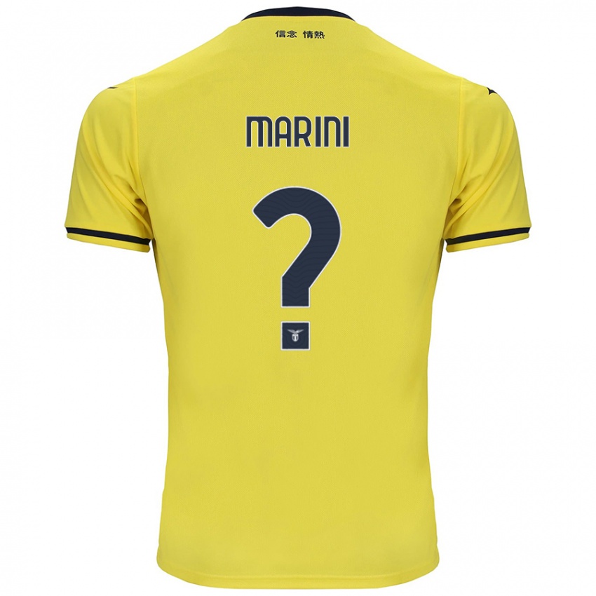 Niño Camiseta Matteo Marini #0 Amarillo 2ª Equipación 2024/25 La Camisa