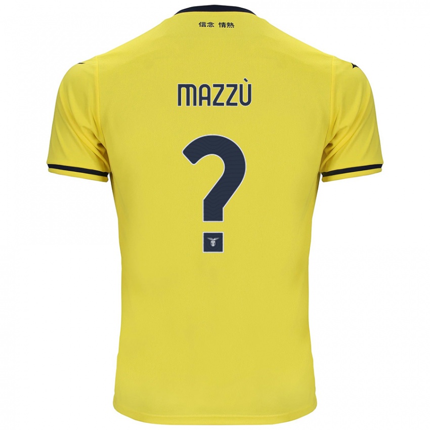 Niño Camiseta Domenico Mazzù #0 Amarillo 2ª Equipación 2024/25 La Camisa