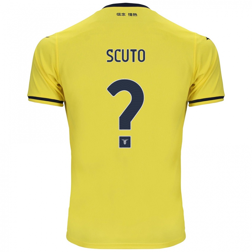 Niño Camiseta Leonardo Scuto #0 Amarillo 2ª Equipación 2024/25 La Camisa