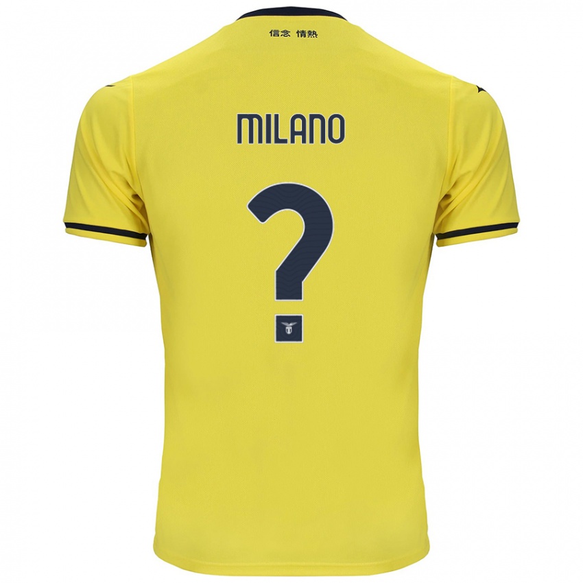 Niño Camiseta Alessandro Milano #0 Amarillo 2ª Equipación 2024/25 La Camisa