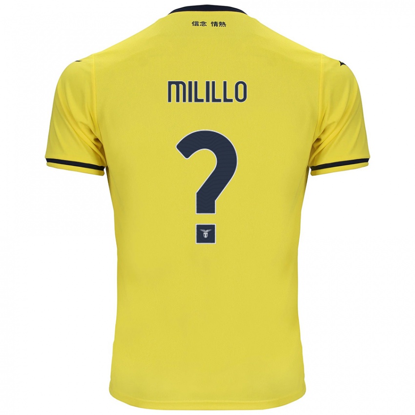 Niño Camiseta Flavio Milillo #0 Amarillo 2ª Equipación 2024/25 La Camisa