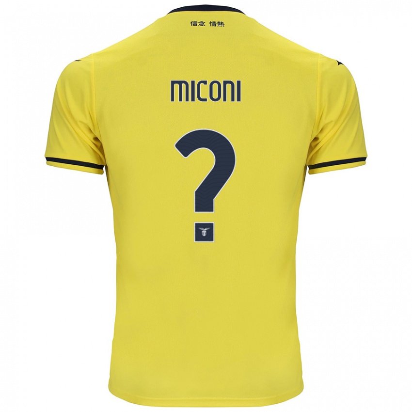 Niño Camiseta Lorenzo Miconi #0 Amarillo 2ª Equipación 2024/25 La Camisa