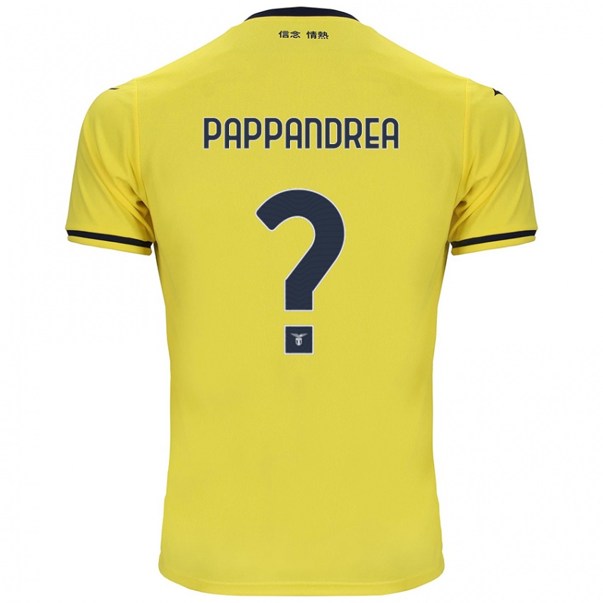 Niño Camiseta Filippo Pappandrea #0 Amarillo 2ª Equipación 2024/25 La Camisa