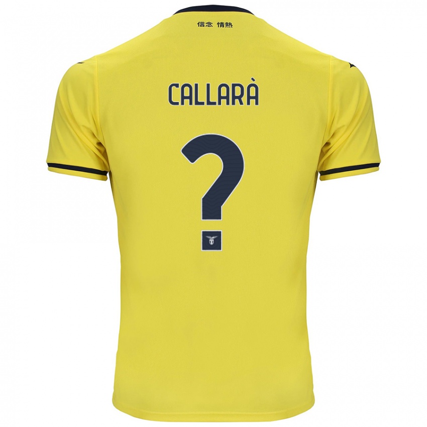 Niño Camiseta Nicholas Callarà #0 Amarillo 2ª Equipación 2024/25 La Camisa